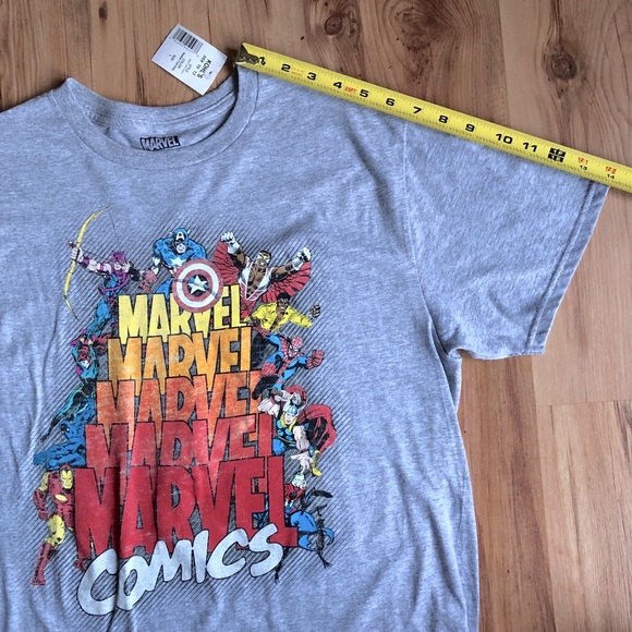 NEW Marvel Comics Tee Shirt Large Gray Men’s - Picture 8 of 16